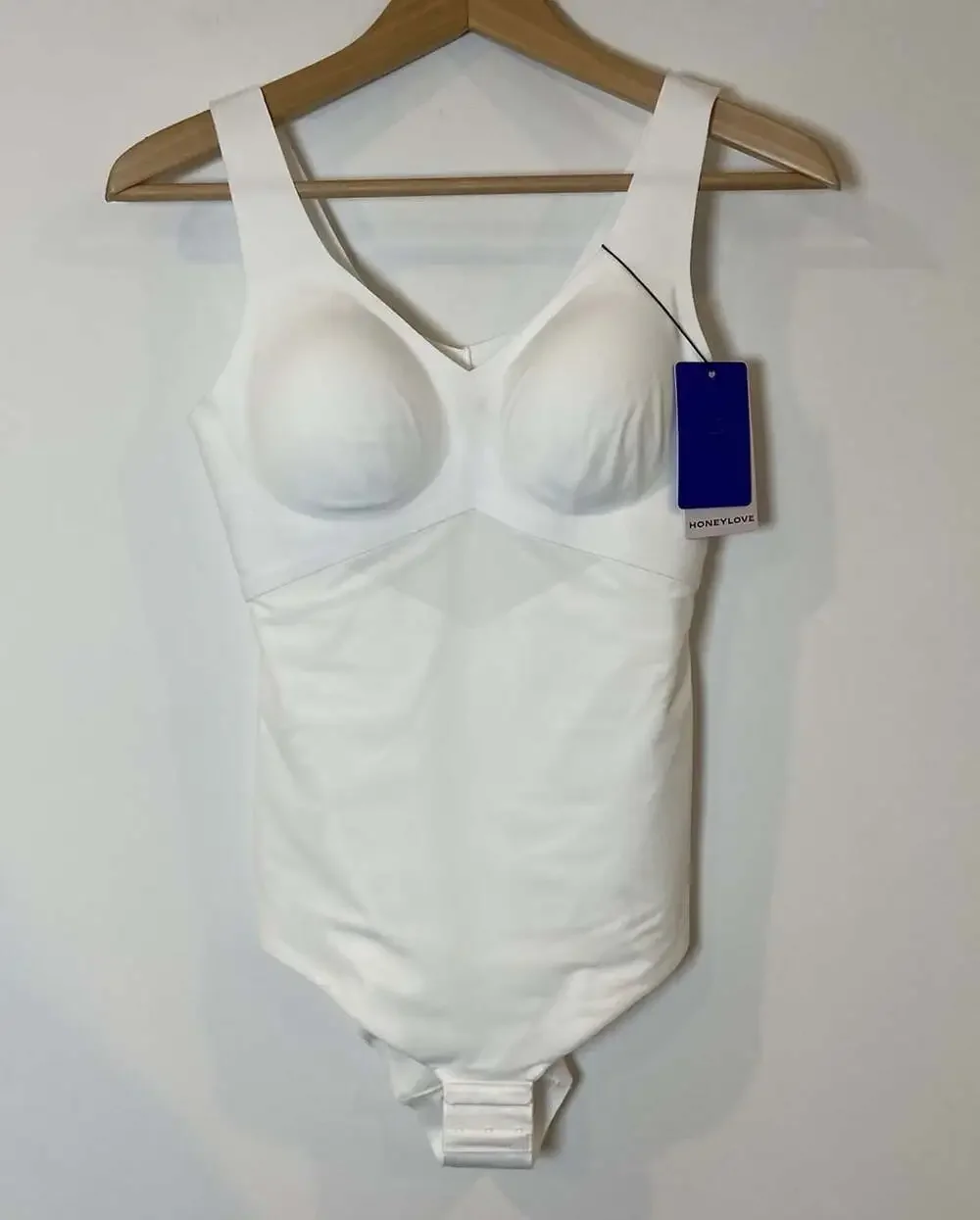 NWT Honeylove Liftwear Cami Bodysuit Shapewear White Medium M New